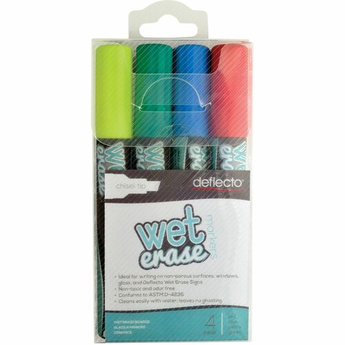 Deflect-o Wet-Erase Markers Assorted Colors