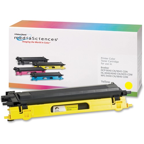 Media Sciences Toner Cartridge - Remanufactured for Brother (TN115Y) -