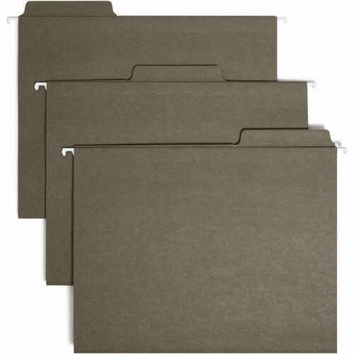 Smead Smead 64037 Standard Green 100% Recycled FasTab Hanging Folder