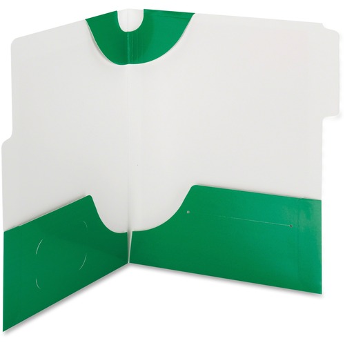 Smead Smead 87965 Green SuperTab Two-Pocket File Folder