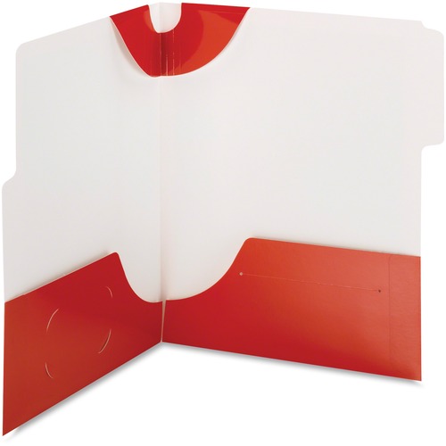 Smead Smead 87966 Red SuperTab Two-Pocket File Folder