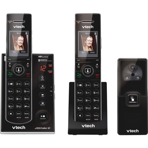 VTech VTech IS7121-2 DECT 6.0 Expandable Cordless Phone with Audio/Video Doo