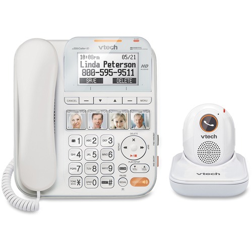 VTech CareLine SN1197 DECT 6.0 Expandable Corded Phone with Answering