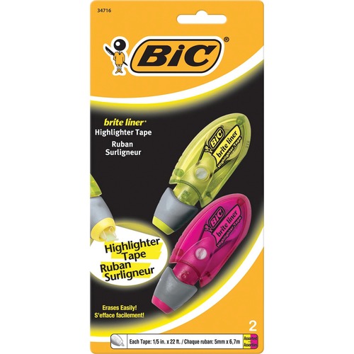 BIC BIC Brite Liner Dispenser Highlighter Tape