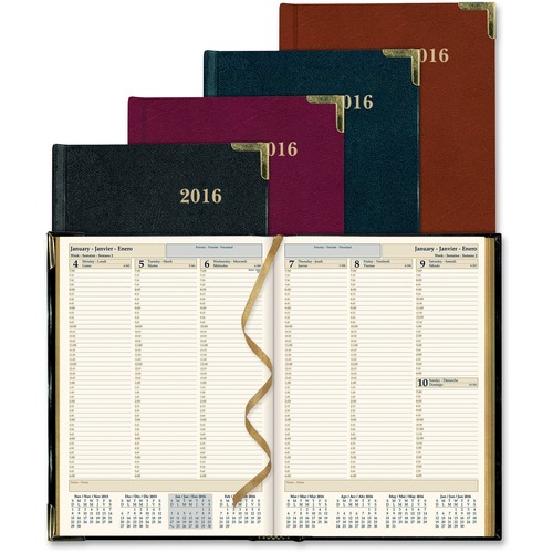 Rediform Aristo Bonded-leather Weekly Executive Planner