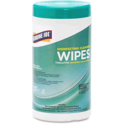 Genuine Joe Disinfecting Cleaning Wipes