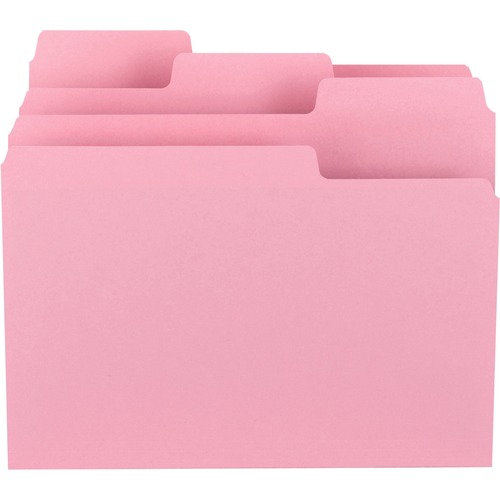 Smead 11820 Dark Pink SuperTab File Folders with Oversized Tab