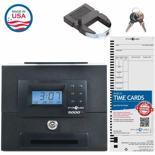 Pyramid Time Systems 5000HD Heavy-Duty Auto Totaling Time Clock