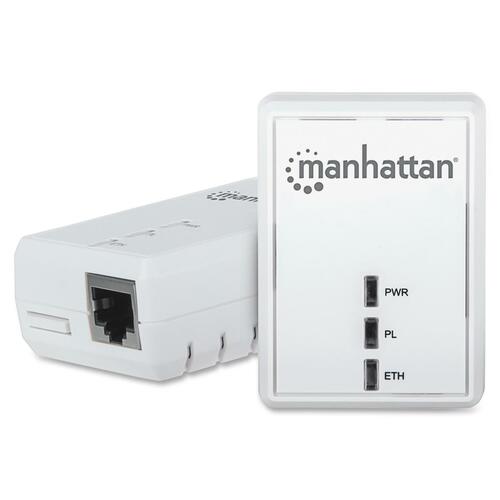 Manhattan HomePlug AV500 Adapter Starter Kit (2 Adapters)