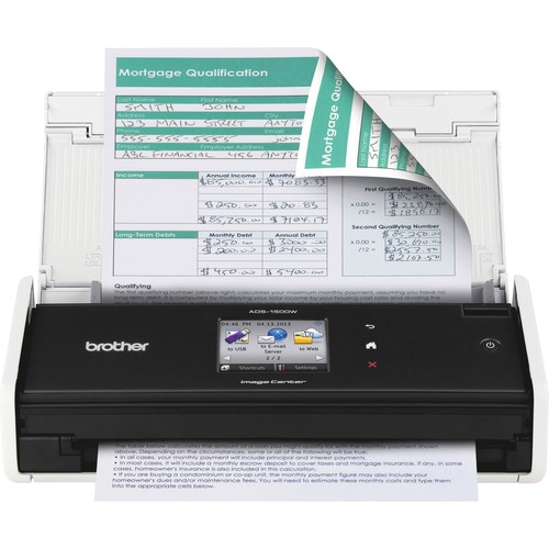 Brother Brother ADS-1500W Sheetfed Scanner - 600 dpi Optical