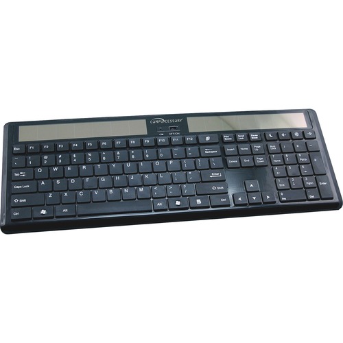 Compucessory Compucessory Wireless Solar Keyboard, 16-1/8