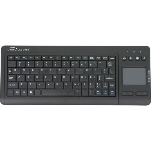 Compucessory Touchpad Wireless Keyboard, 2.4G, 4-3/8