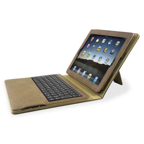 Compucessory Keyboard/Cover Case (Portfolio) for iPad - Tan