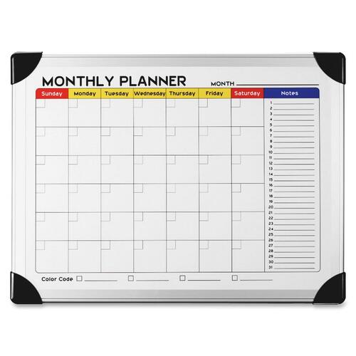 Lorell Dry-Erase Magnetic Planner Board