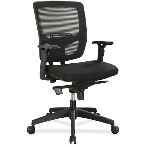 Lorell Lorell Executive Mesh Adjustable-height Mid-back Chair