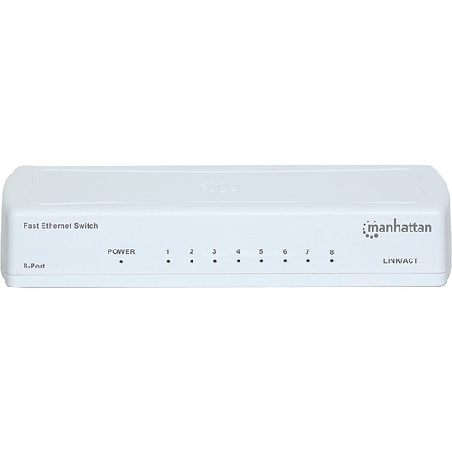 Manhattan 8-Port 10/100 Desktop Switch, Plastic Housing