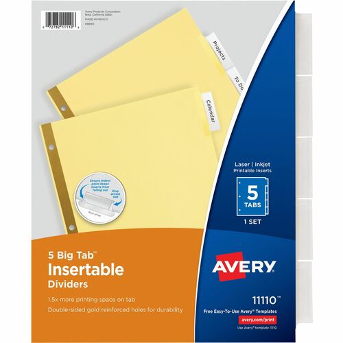 Avery Avery Worksaver Insertable Dividers Value Pack