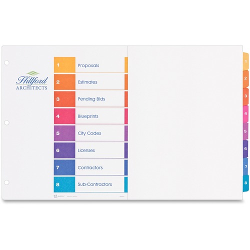 Avery Avery Ready Index Table of Contents Dividers