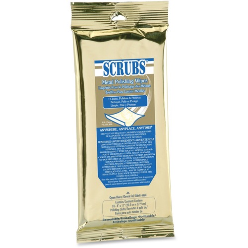 Scrubs Scrubs Metal Polish Wipes