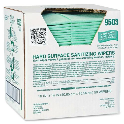 ITW Simple Solutions Hard Surface Sanitizing Wipes