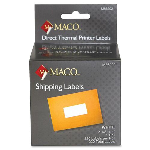 Maco MACO Direct Thermal White Shipping Labels