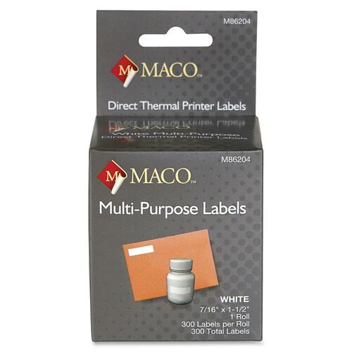 Maco MACO Direct Thermal White Multi-purpose Labels