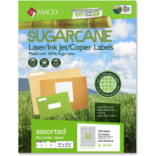 Maco Maco Printable Sugarcane File Folder Labels
