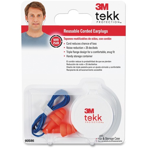 Tekk Protection Corded Reusable Earplugs