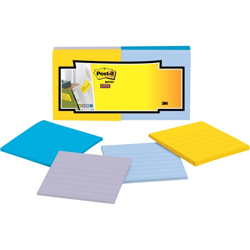 Post-it Post-it Super Sticky Full Adhesive Note Pads