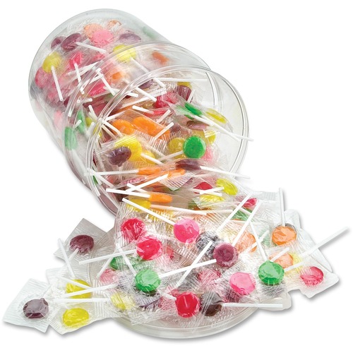 Office Snax Sugar Free Assorted Lollipops Tub