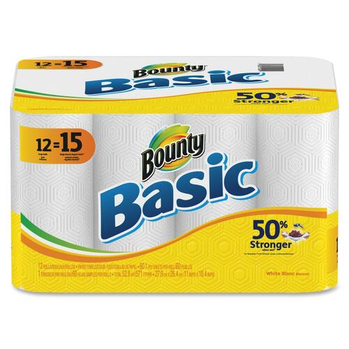 Bounty Basic 1-ply Paper Towels