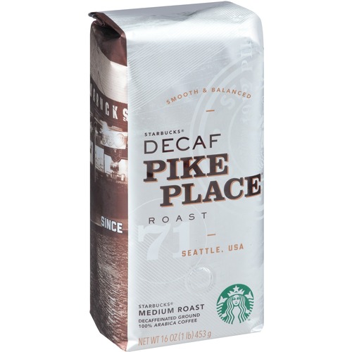 Starbucks Decaf Pike Place Roast 1lb Ground Coffee Ground