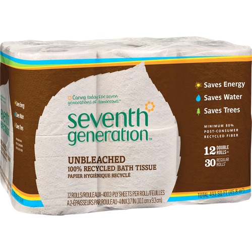 Seventh Generation Recycled Unbleached Bathroom Tissue