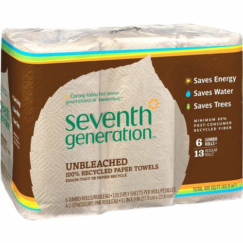 Seventh Generation Seventh Generation Recycled Unbleached Paper Towels
