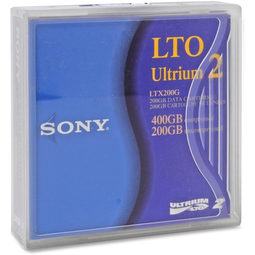 Sony Sony LTO Ultrium Tape Cartridge, 200GB/400GB Capacity