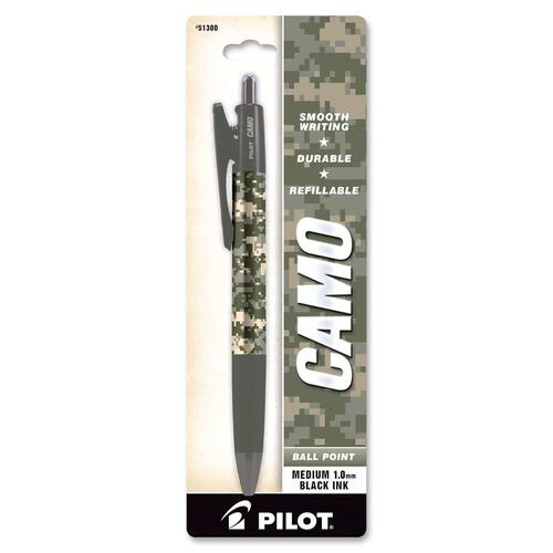 Pilot Pilot Camo Army Medium Tip Refillable Ballpoint Pen