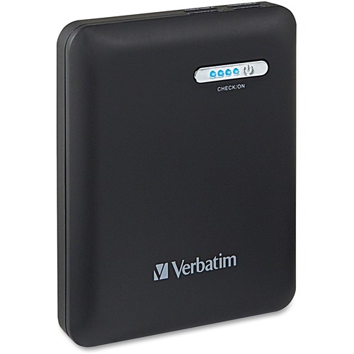 Verbatim Verbatim Dual USB Power Pack, 12000mAh - Black