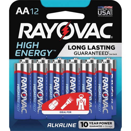 Rayovac Rayovac 815-12CF Mercury Free Alkaline Batteries, AA 12 Pk