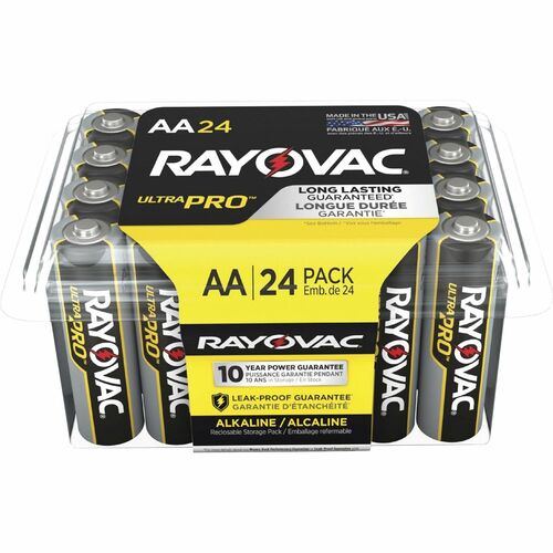 Rayovac Rayovac ALAA-24F Mercury Free Alkaline Batteries, AA 24 pk