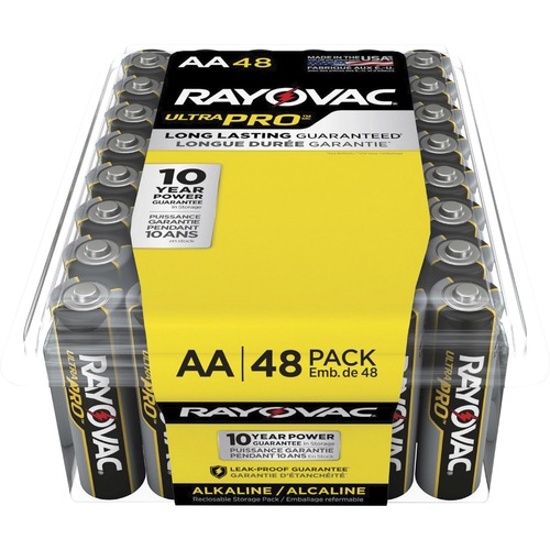 Rayovac Rayovac ALAA-48F Mercury Free Alkaline Batteries, AA 48 Pk
