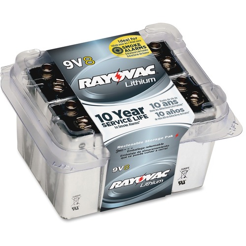 Rayovac Rayovac R9VL-8 9 Volt Lithium Battery