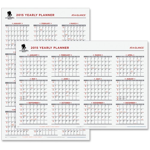At-A-Glance At-A-Glance Wounded Warrior Erasable Calendar