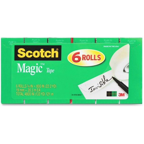 Scotch 810S6 Magic Tape Rolls