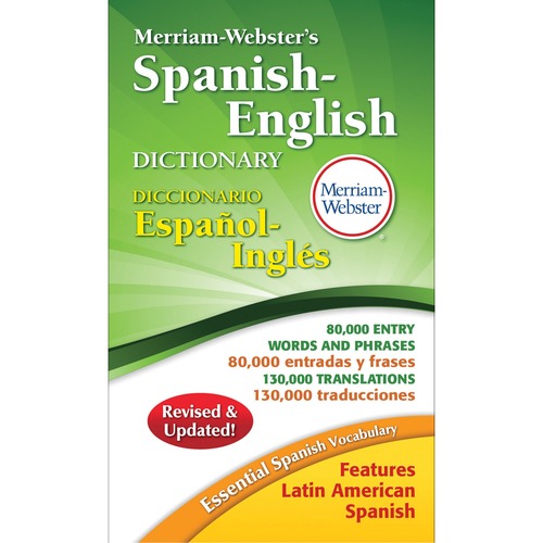 Merriam-Webster Spanish-English Dictionary Dictionary Printed Book - S