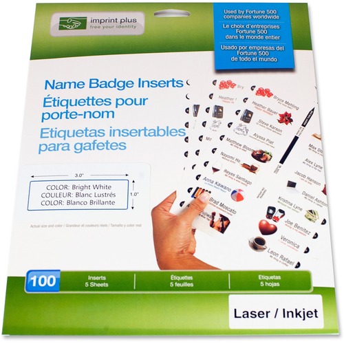 Imprint Plus Imprint Plus Laser/Inkjet Badge Insert