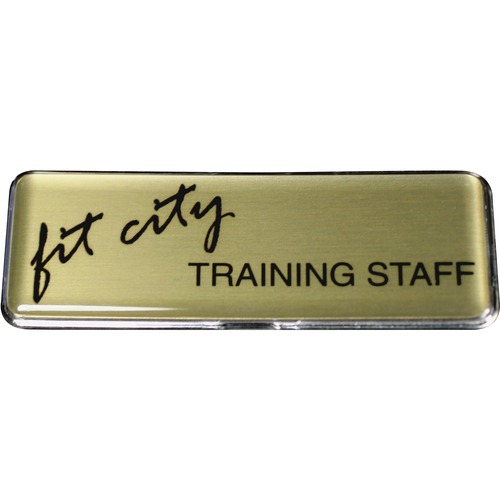 Imprint Plus Mighty Badge Gold Inkjet Name Badges