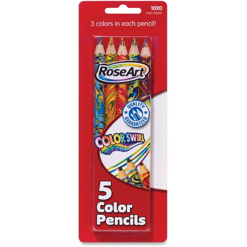 RoseArt Rainbow Color Swirl Colored Pencils