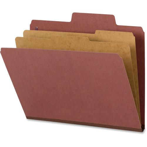 Smead Smead SuperTab Classification Folders with SafeSHIELD Coated Fastener