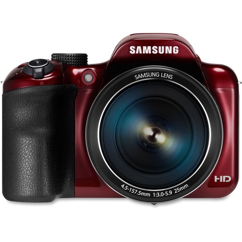 Samsung WB1100F 16.2 Megapixel Compact Camera - Red