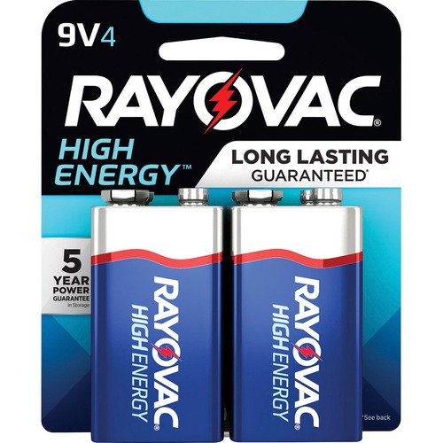 Rayovac Alkaline 9V Battery, Blue/Gray